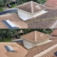 Before & After: Powerwash Rooftop Tiles